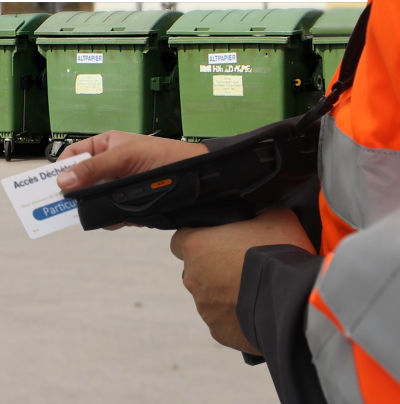 Control de acceso a los centros de recogida de residuos